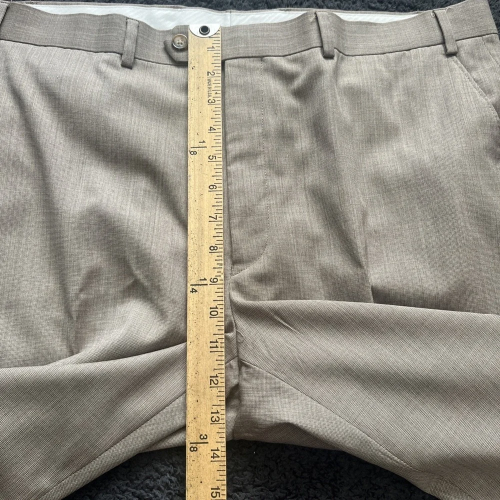 lauren ralph lauren trousers men's 38X32 brown wool blend pants business luxury